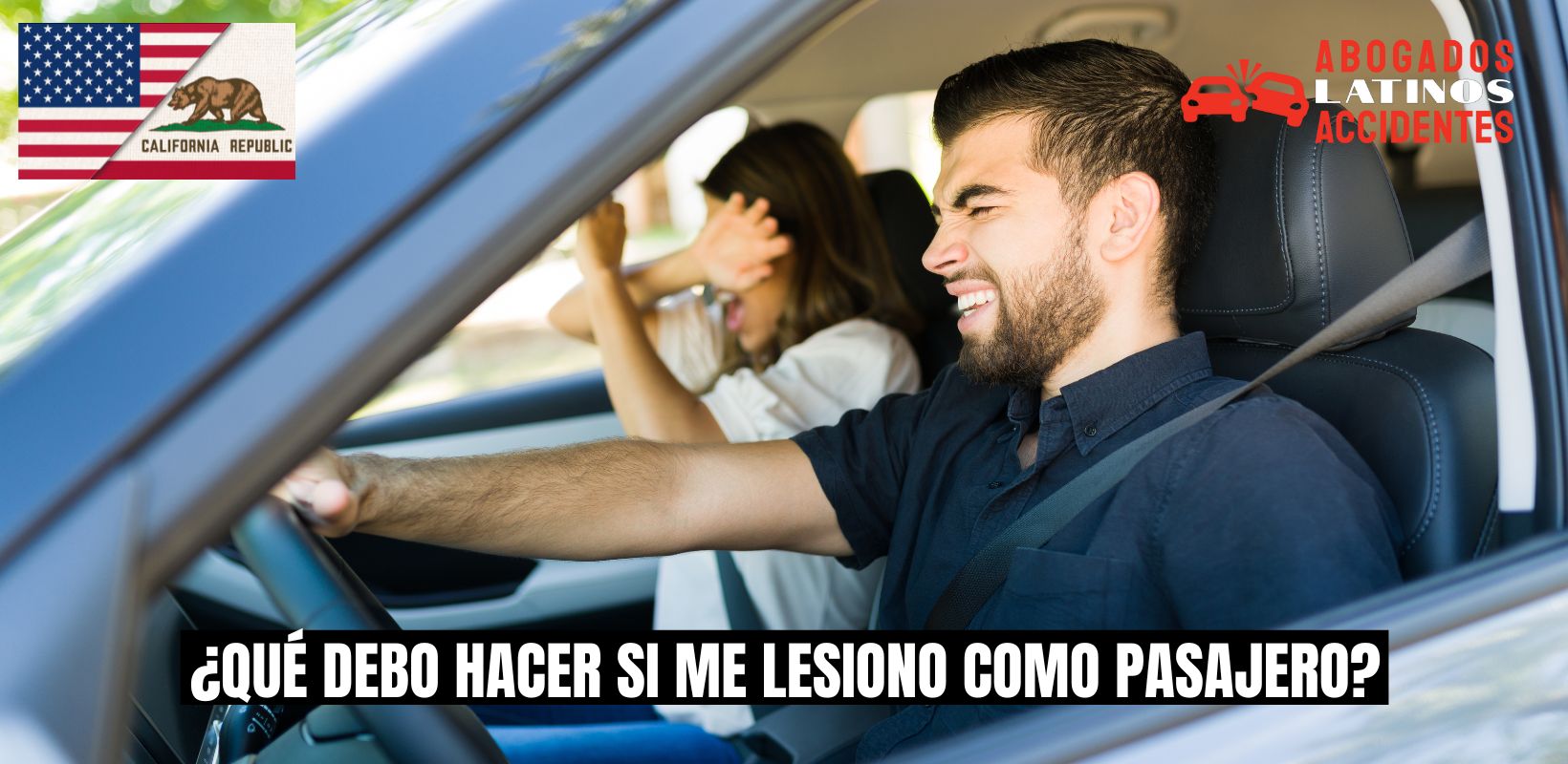 ¿Qué debo hacer si me lesiono en un accidente como pasajero?